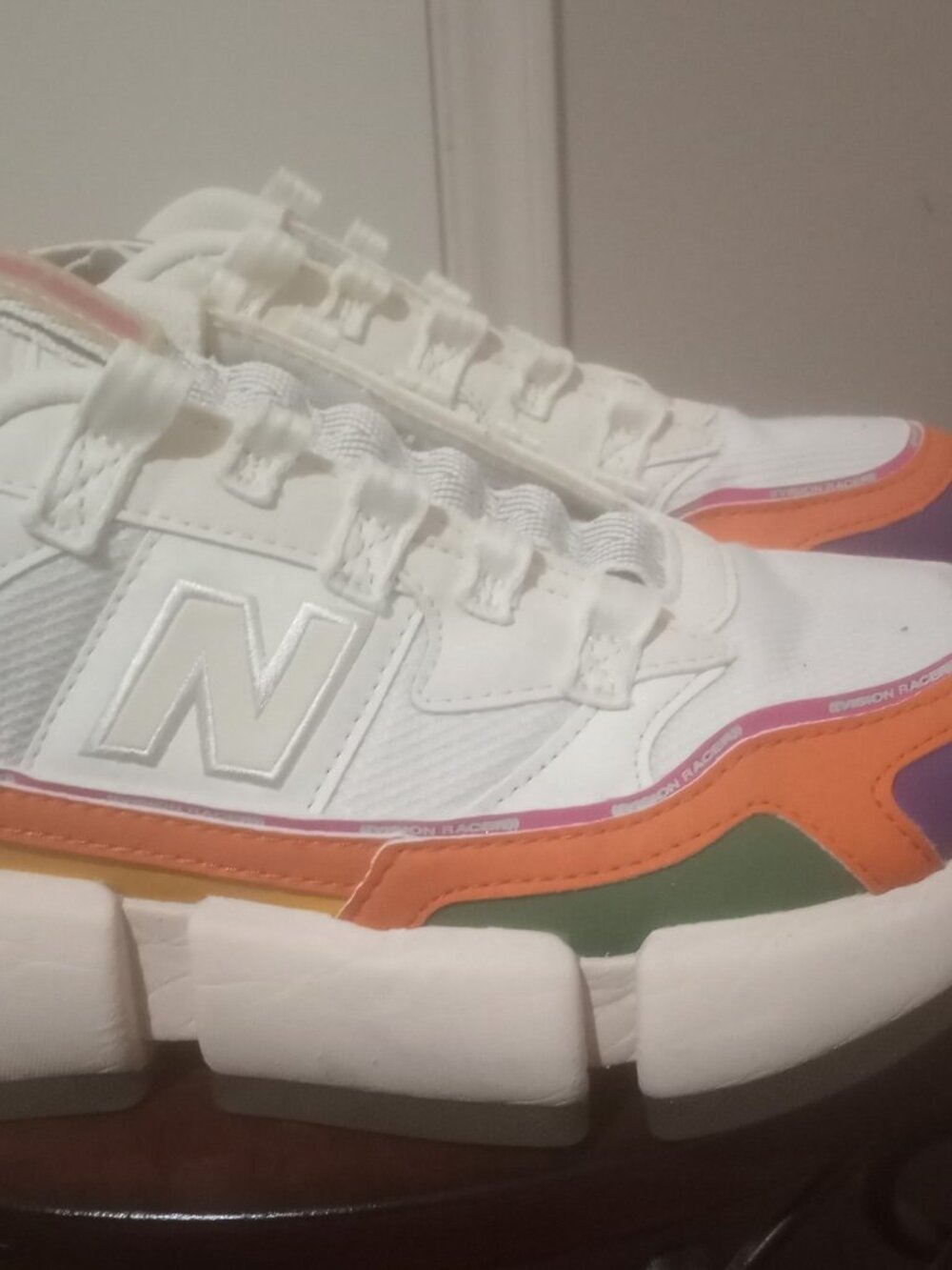 Men's Size 8 - Jaden Smith x New Balance Vision Racer Hippie - Cream - Picture 4 of 13